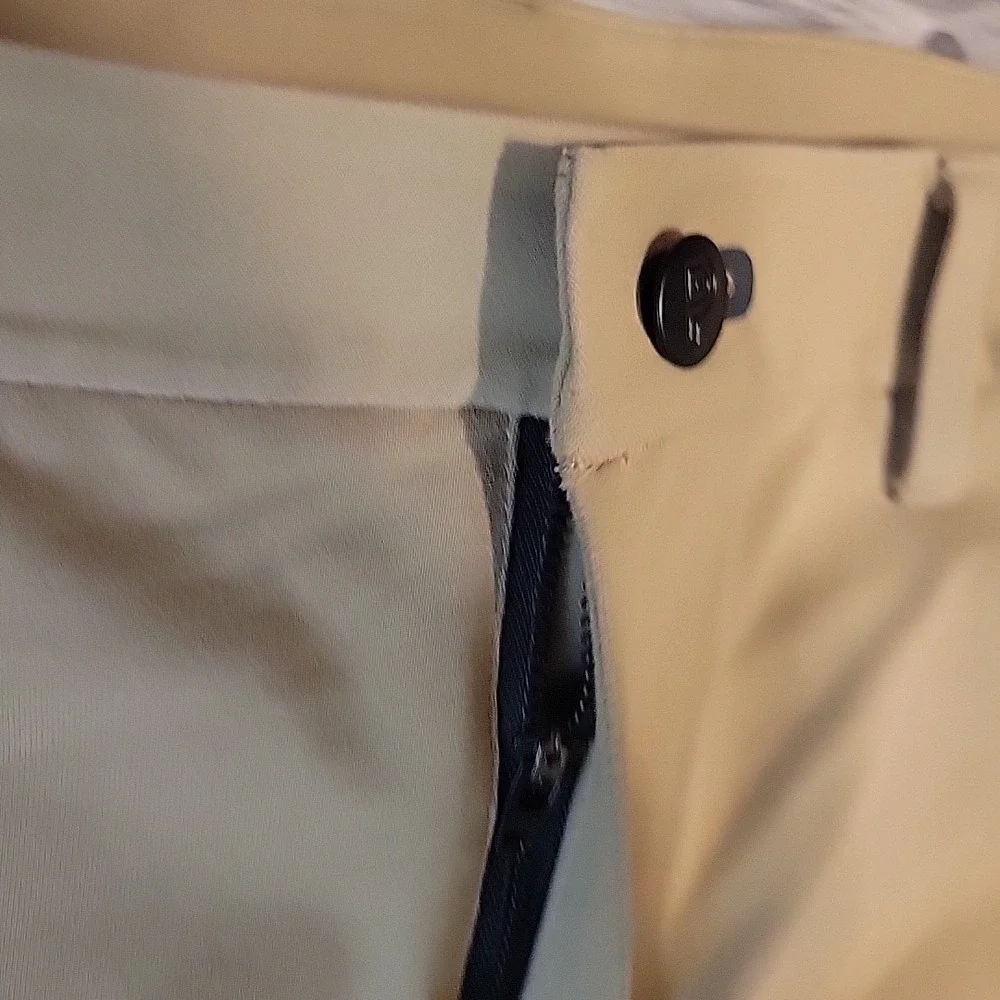 Public Rec Pants Mens 40/30 Tan Athletic Performance‎ Stretch Golf Pockets